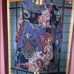 Silk paisley tunic